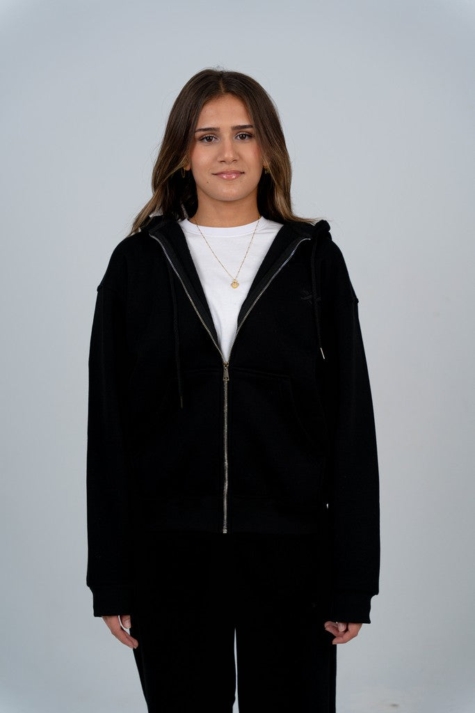 Black Zip-Up
