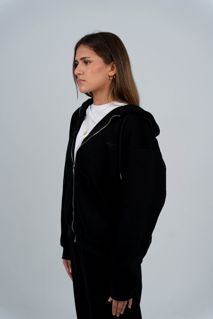 Black Zip-Up