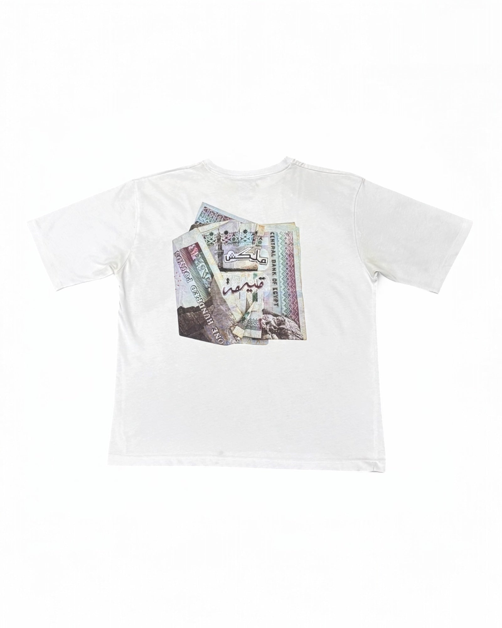 White Money “ملكش قيمة" Design T-Shirt