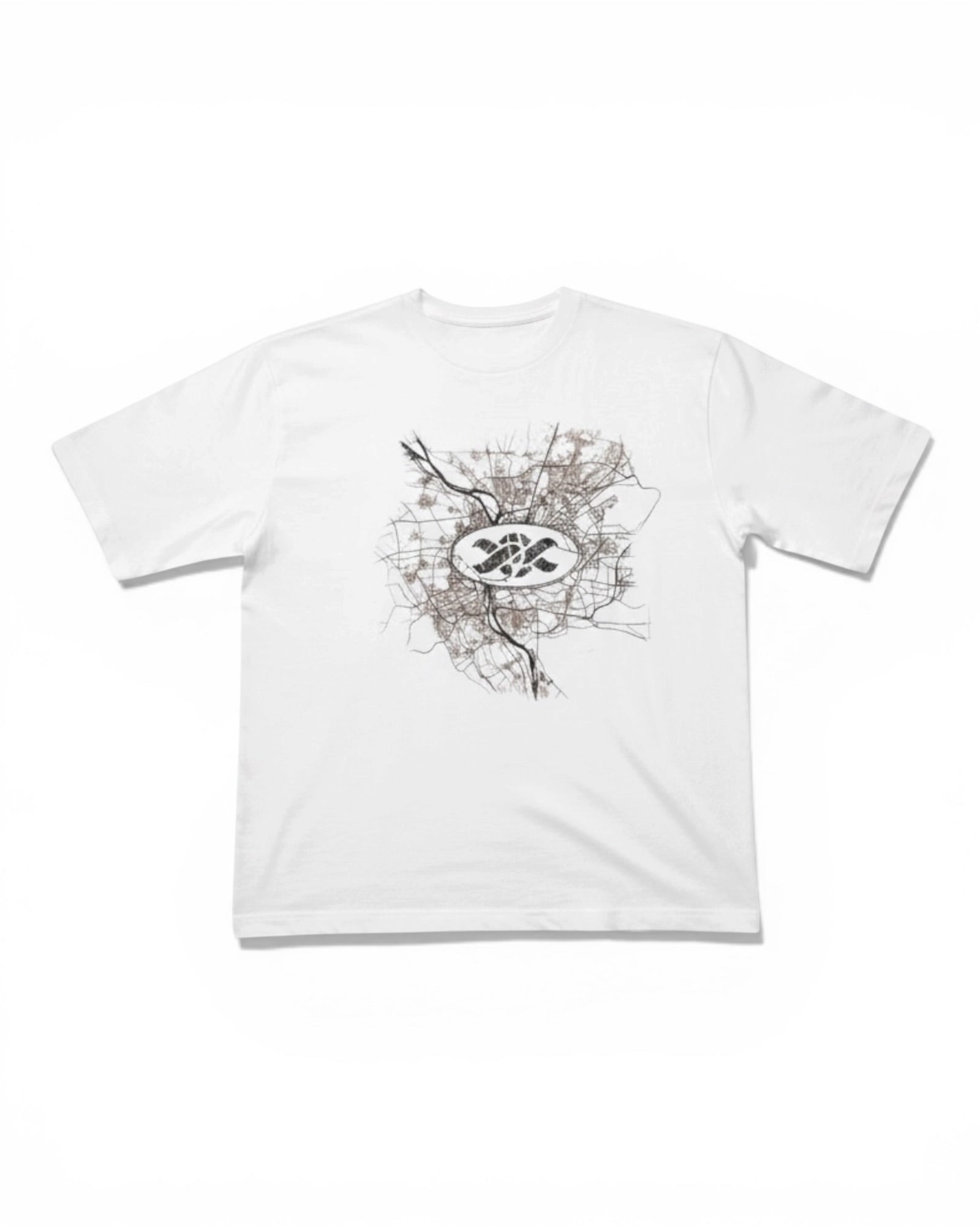 White Cairo GTA Map T-Shirt